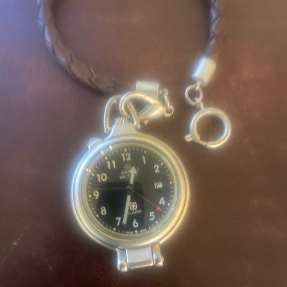 Swiss pocket watch, new battery, works perfect